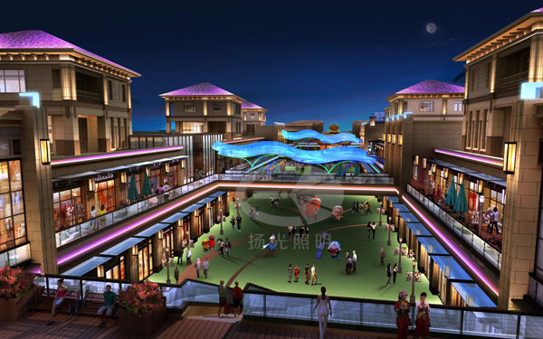 中央大街內街景觀照明設計效果圖