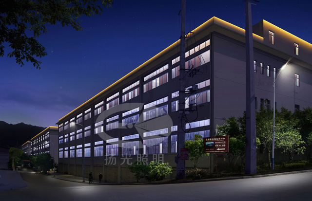 云陽工業園區夜景亮化設計效果圖九