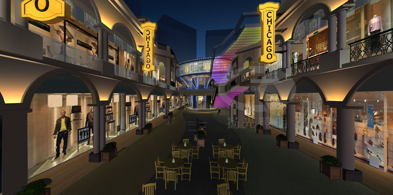 商業街亮化工程設計效果圖