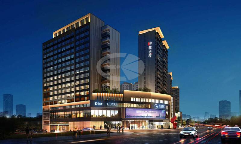 商業建筑樓體亮化設計效果圖